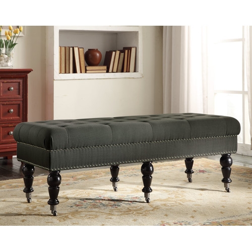 Linon Isabelle Upholstered Bedroom Bench - Image 0