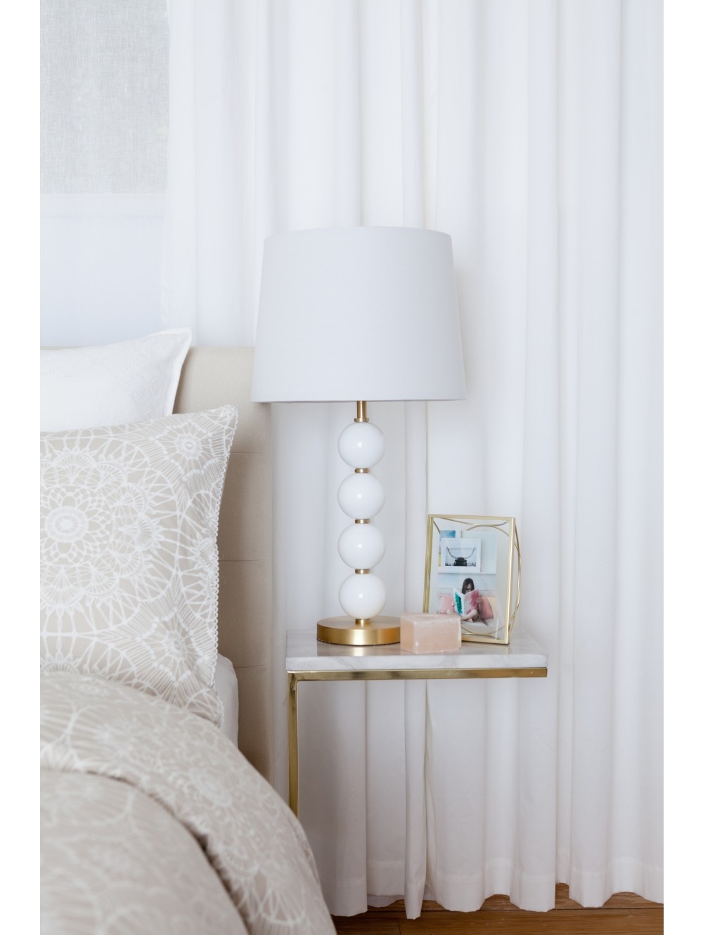 Cupcakes and Cashmere Stacked Ball Table Lamp - Image 1