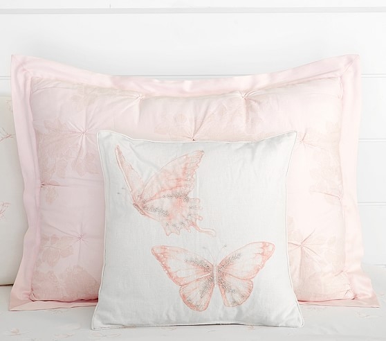 Monique Lhuillier Watercolor Decorative Pillow - Polyester insert - Image 0