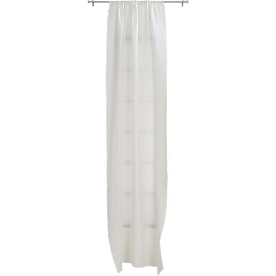 Linen Curtain Panel - White - 96" - Image 0