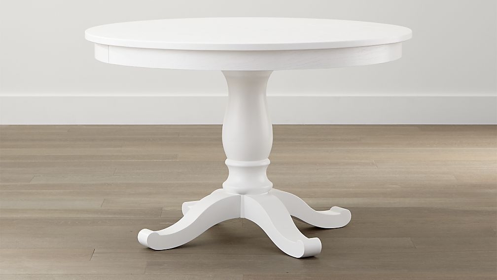 Avalon 45" White Extension Dining Table - Image 1