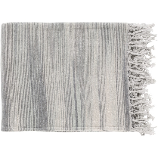 Tanga Cotton Throw Blanket - Gray - Image 0
