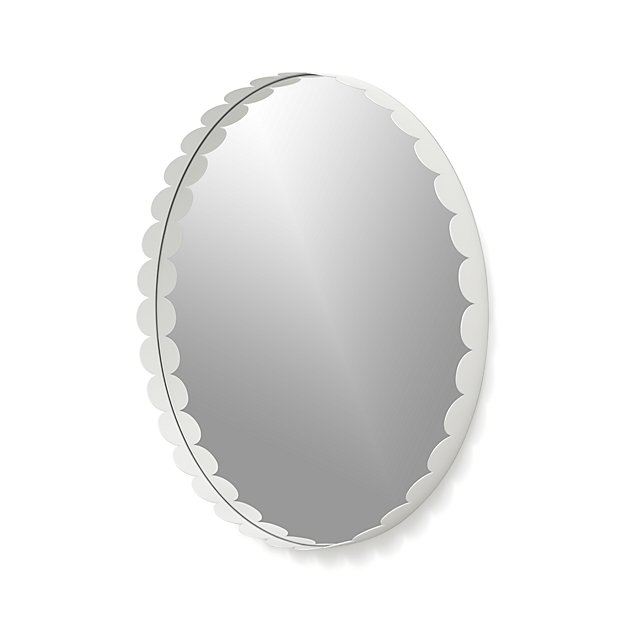 Ninna White Round Wall Mirror - Image 0