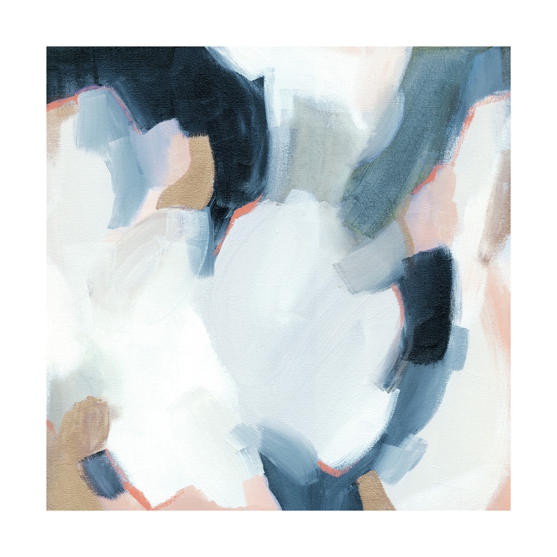 Lush Composition - 16" x 16" - Framed - Wedgewood Blue - Image 0