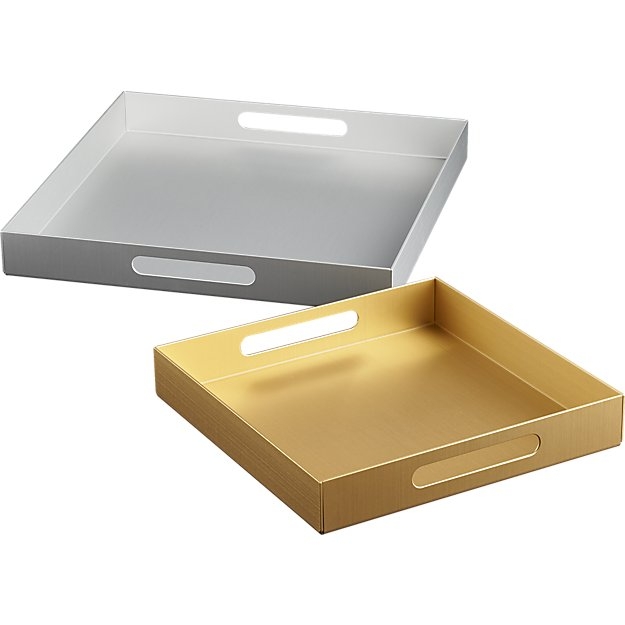 Aluminum small gold tray - Image 3
