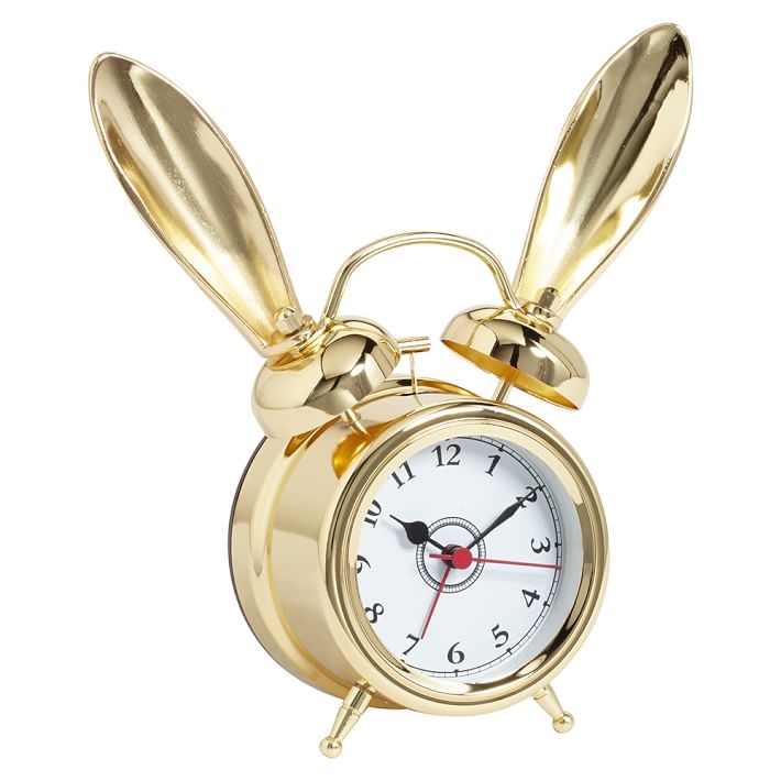 The Emily + Meritt Bunny Alarm Clocks - Gold - Image 0