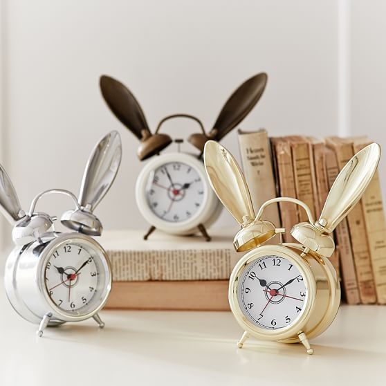 The Emily + Meritt Bunny Alarm Clocks - Gold - Image 1