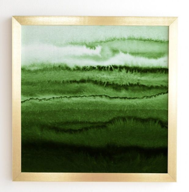 WITHIN THE TIDES FRESH FOREST - 30x30 - Basic gold frame - Image 0