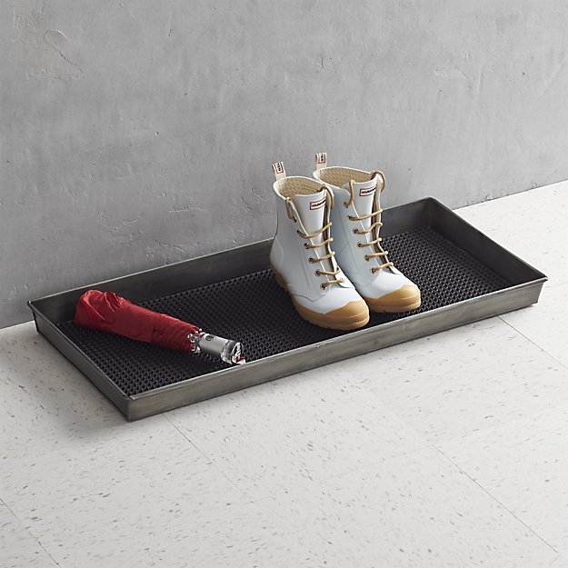 Zinc Boot Tray with Liner - Image 1