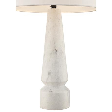 Alena Faux Marble Tapered Column Table Lamp - Image 1