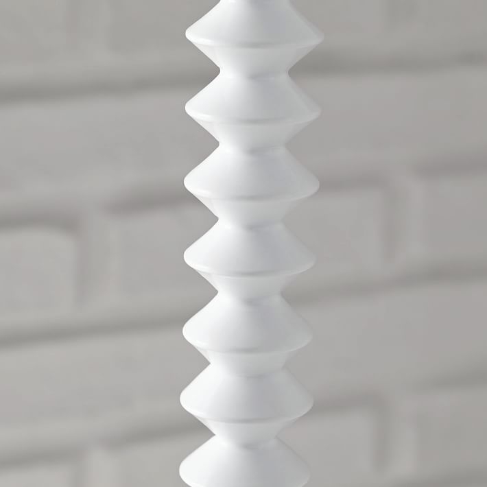 Candlestick Table Lamp - Ribbed (White) - Image 2