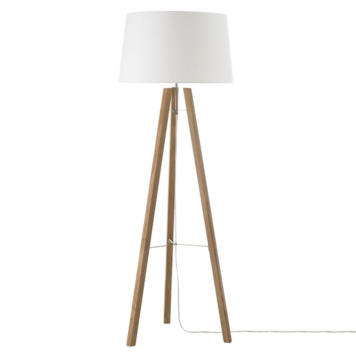 Tripod Wood Floor Lamp - Image 0