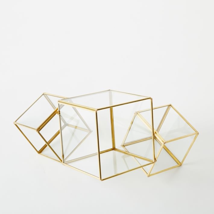 Cube Terrarium - Gold - Image 0
