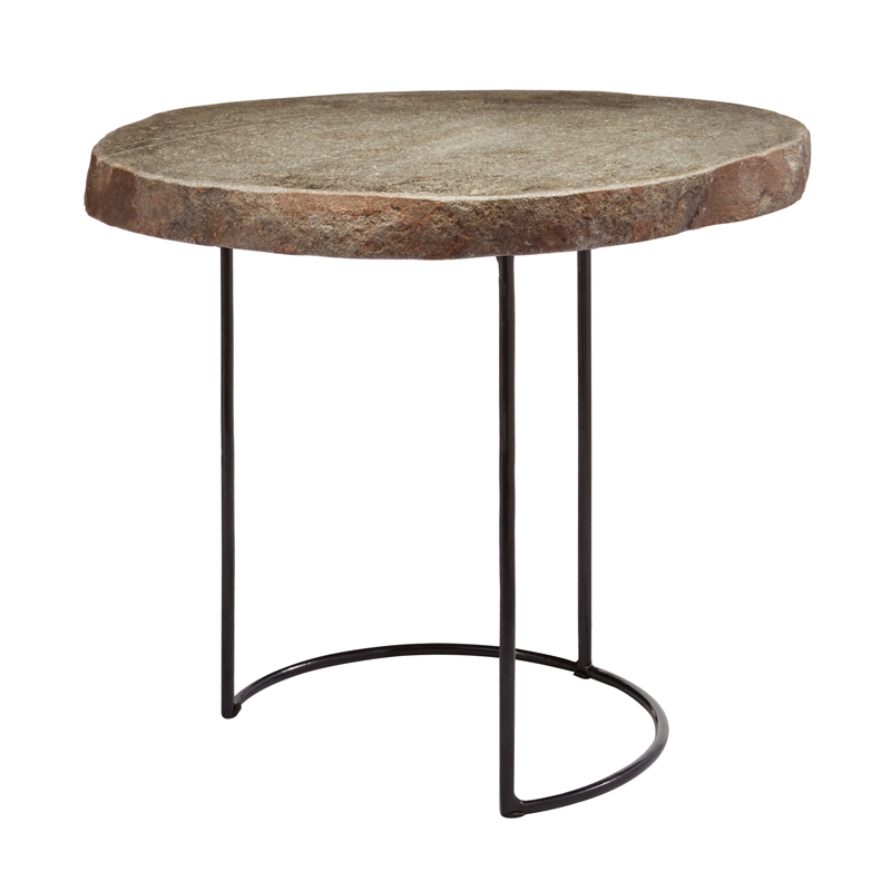 Stone Slab and Wire Frame Table - Image 0