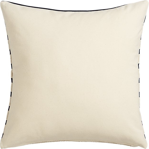 Division navy 20" pillow with feather insert - Image 1