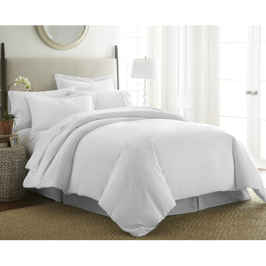 Simply Soft™ Duvet Cover Set  - White, Queen - Image 1