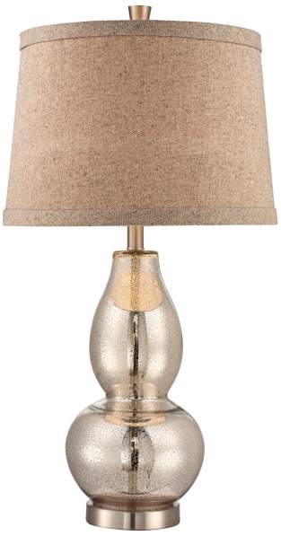 Double Gourd Mercury Glass Table Lamp - Image 0