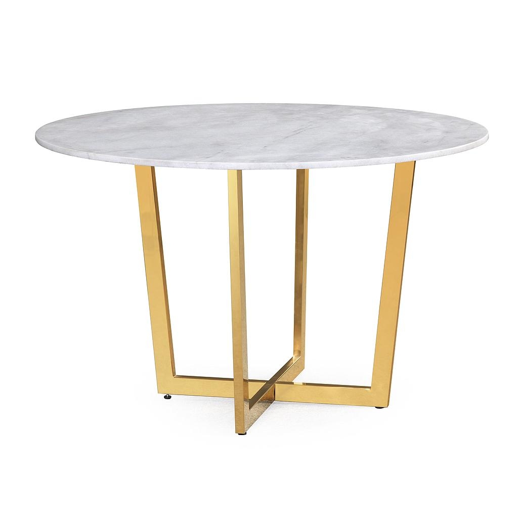 June WHITE MARBLE DINING TABLE (TOP) - Image 0