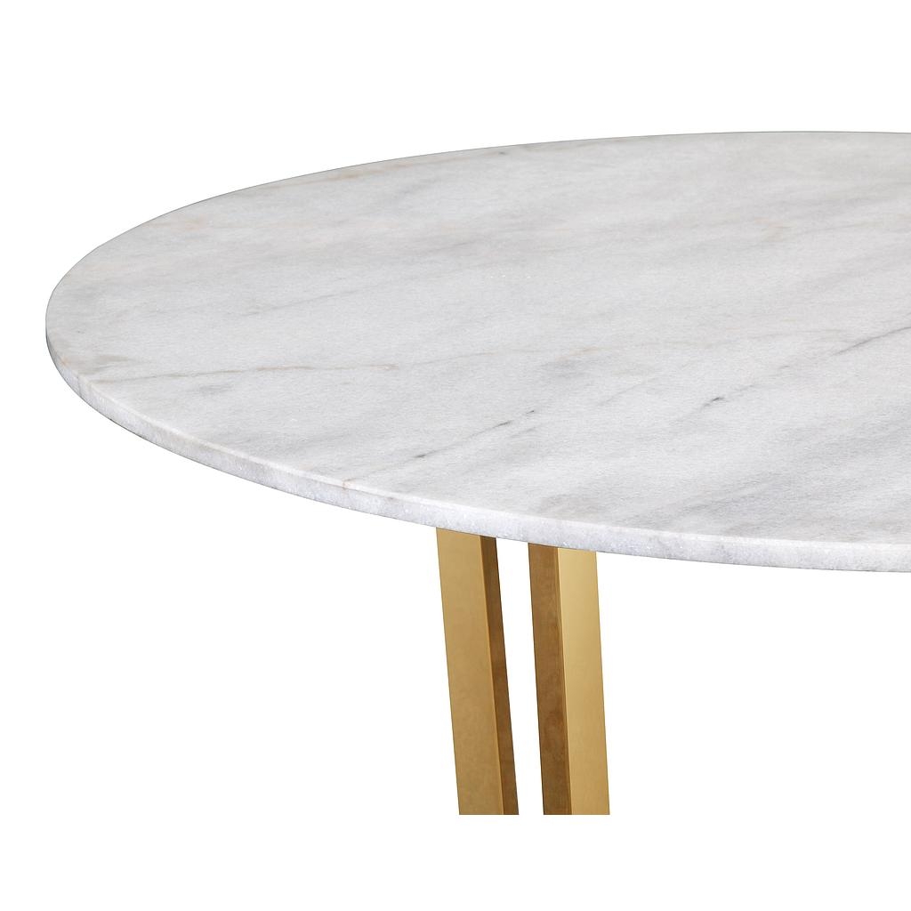 June WHITE MARBLE DINING TABLE (TOP) - Image 4
