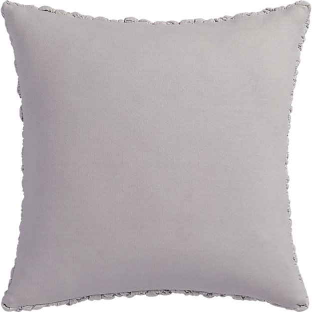 Gravel light grey 18" pillow with feather-down insert - Image 4