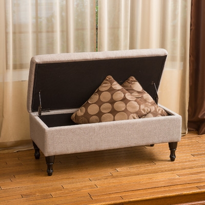 Higginbotham Upholstered Storage Ottoman - Mixed Grey - Image 2