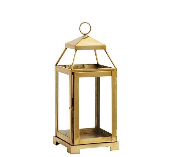 Malta Brass Lantern - Medium - Image 0