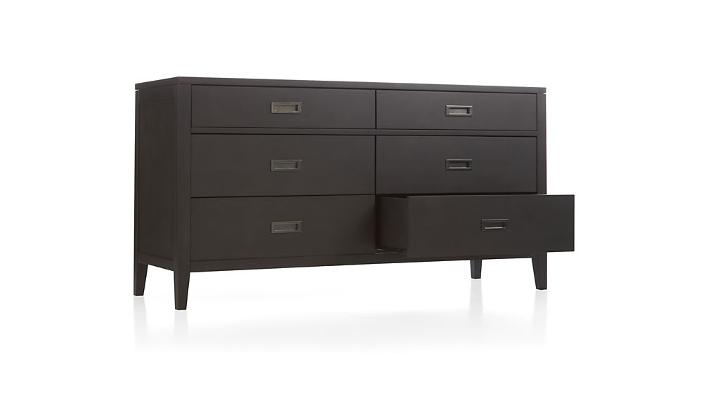 Arch Charcoal 6-Drawer Dresser - Image 2