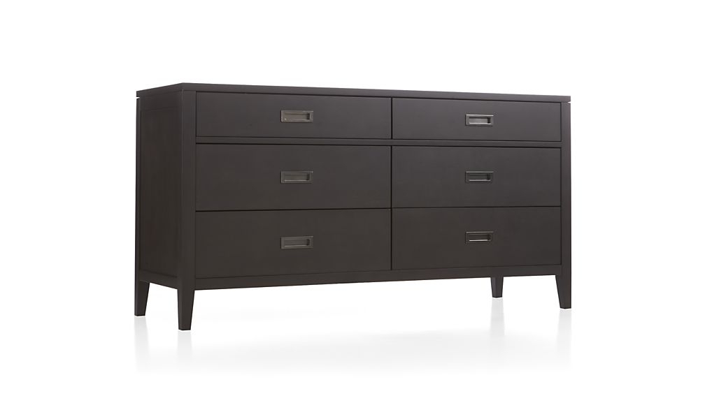 Arch Charcoal 6-Drawer Dresser - Image 3