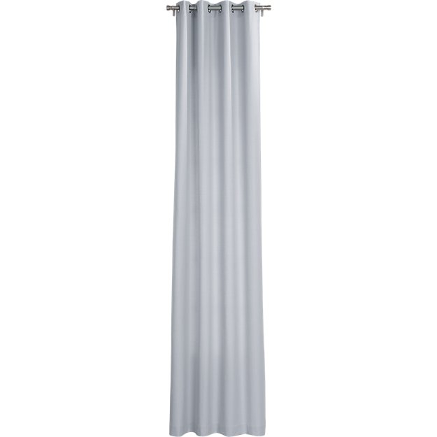 Basketweave silver grey curtain panel 48"x84" - Image 0