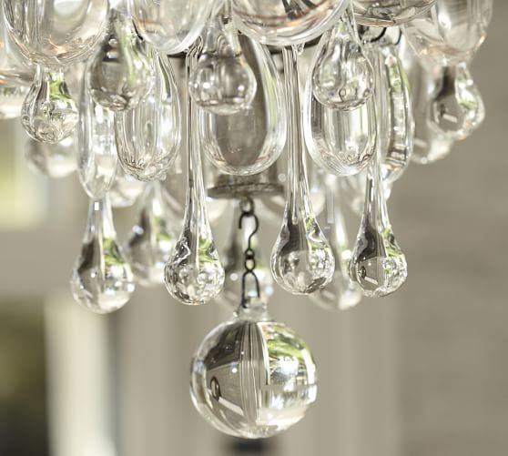 Clarissa Crystal Drop Small Round Chandelier - Small - Image 4
