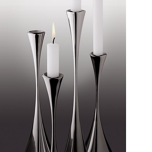 3-Piece Arden Mirrored Candle Holder Set - Image 2