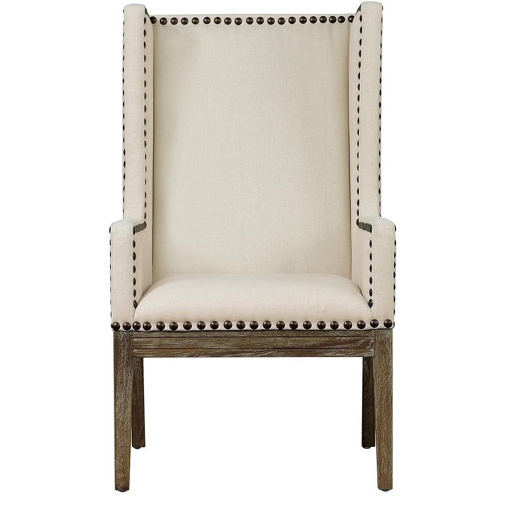 Addilyn BEIGE LINEN CHAIR        Previous                Next - Image 0