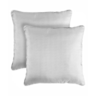 Bling Shimmering Throw Pillow - Gray, 18x18 With insert - Set of 2 - Image 0