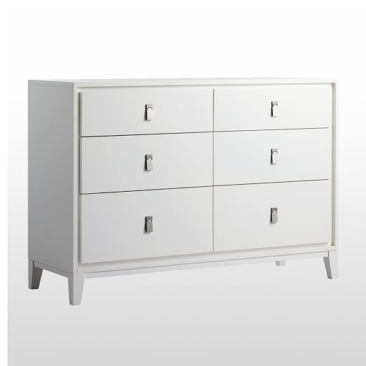 Niche 6-Drawer Dresser - White - Image 0