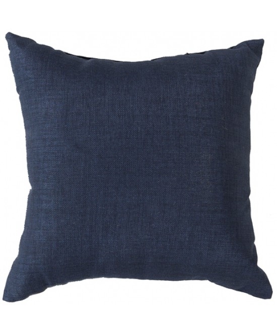 Moselle Indoor/Outdoor Pillow - Navy - 18" x 18"  - Polyester Filled - Image 0