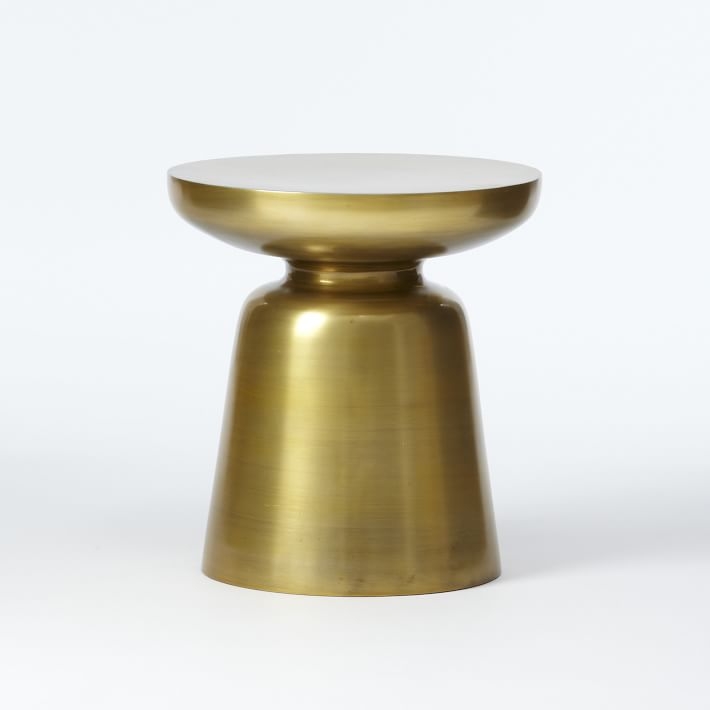 Martini Side Table, Antique Brass - Image 4