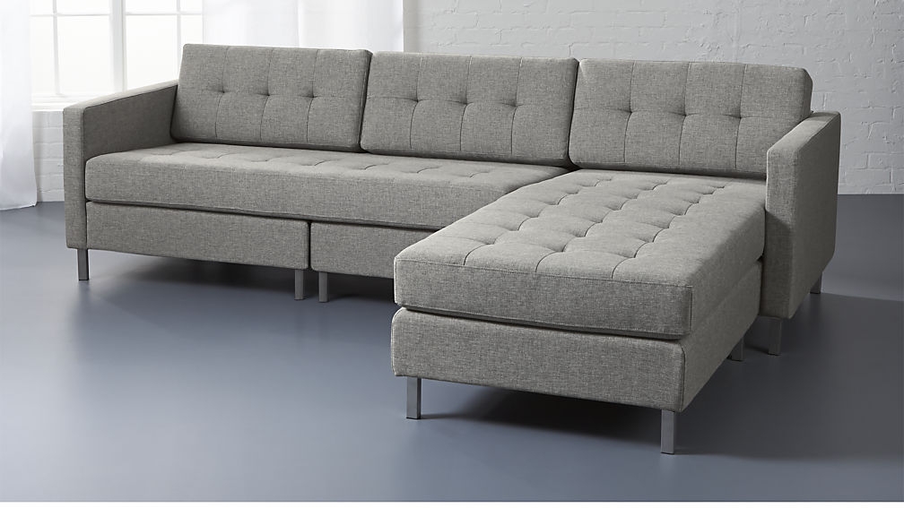 Ditto II grey sectional sofa - Taylor Grey - Image 1