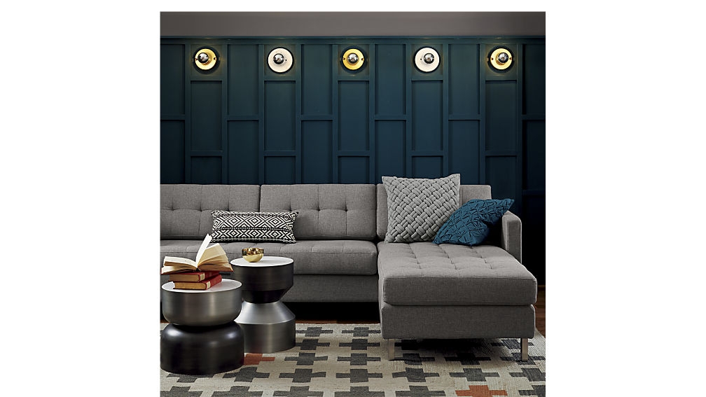 Ditto II grey sectional sofa - Taylor Grey - Image 3