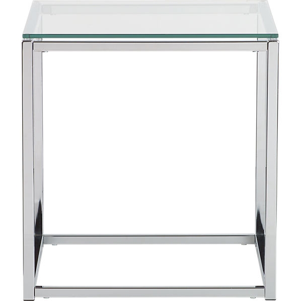 Smart table - Chrome-plated finish - 17.75"Wx17.75"Dx19"H - Image 0
