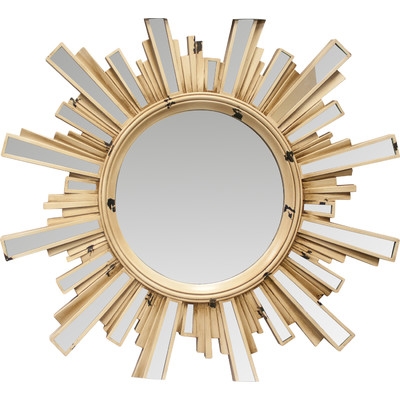 Sunburst Mirror with Inlaid Ray - Image 0