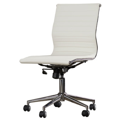 Willowridge Mid-Back Adjustable Office Chair - White - Image 0