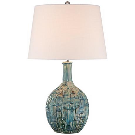 Mid-Century Gourd Table Lamp - Image 1