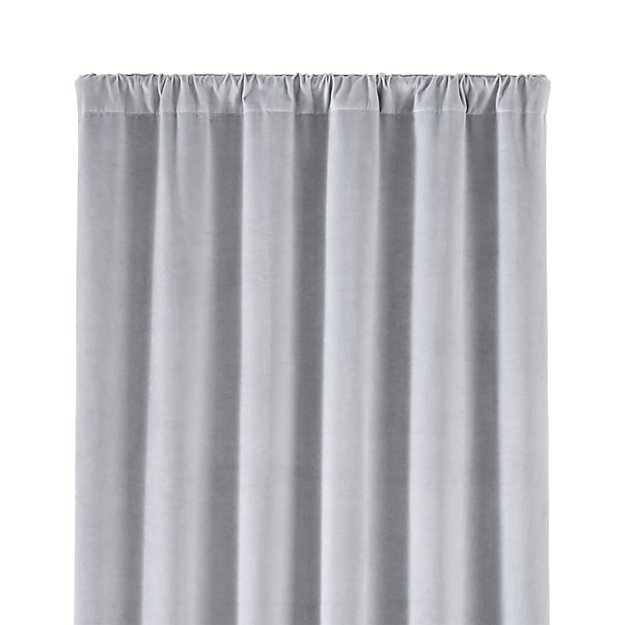 Windsor 48" x 84" Light Grey Curtain Panel - Image 0