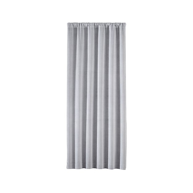 Windsor 48" x 84" Light Grey Curtain Panel - Image 1
