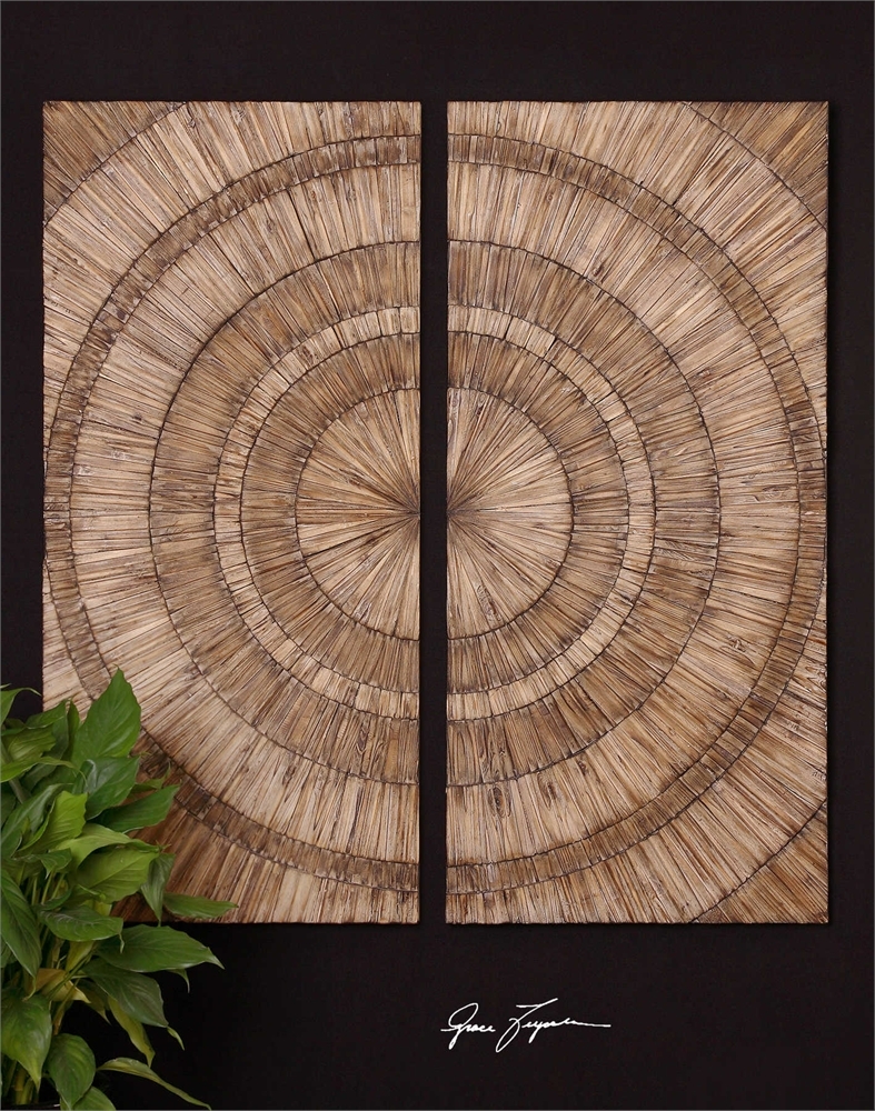 Lanciano Wood Wall Panels s/2 - Image 1
