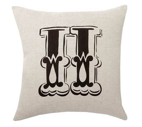 Personalized Alphabet Pillow Cover - 18''x 18" (No Insert) - Image 0
