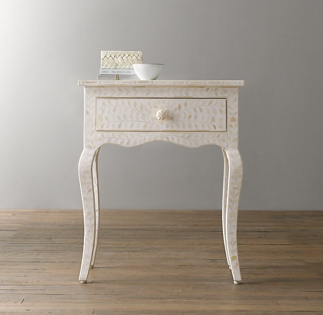 AMIRA MOSAIC SIDE TABLE - White - Image 0