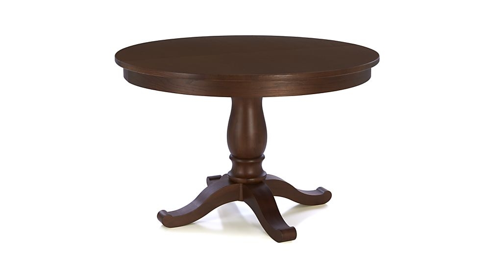 Avalon 45" Tea Brown Round Extension Dining Table - Image 0
