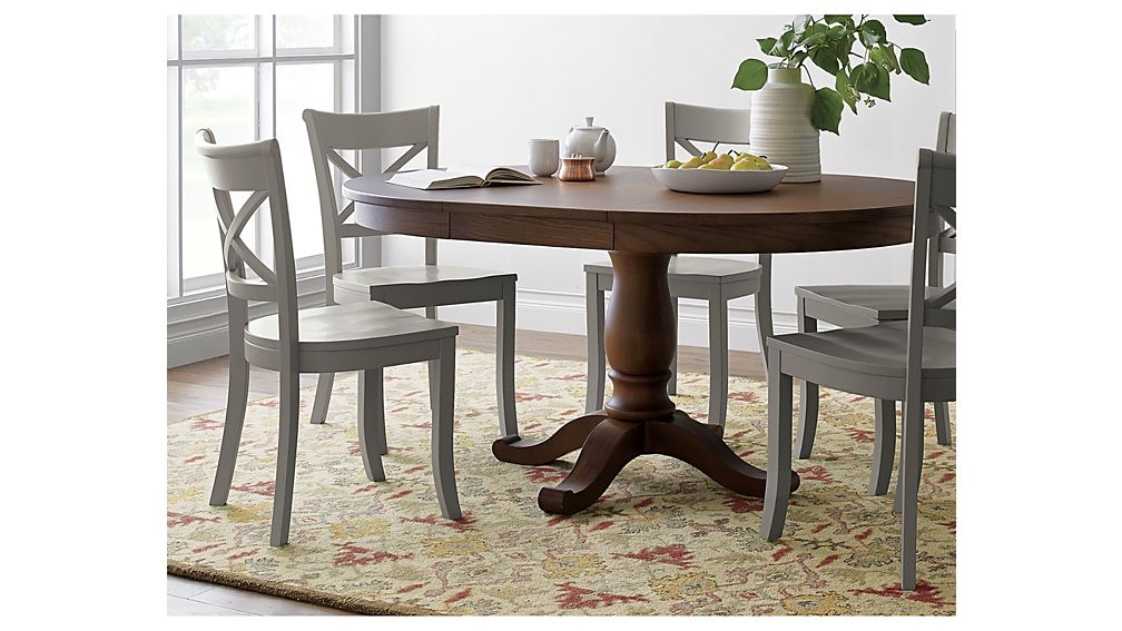 Avalon 45" Tea Brown Round Extension Dining Table - Image 2