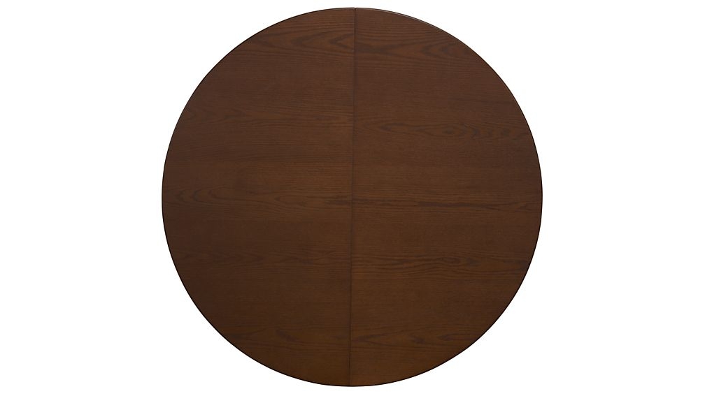 Avalon 45" Tea Brown Round Extension Dining Table - Image 4